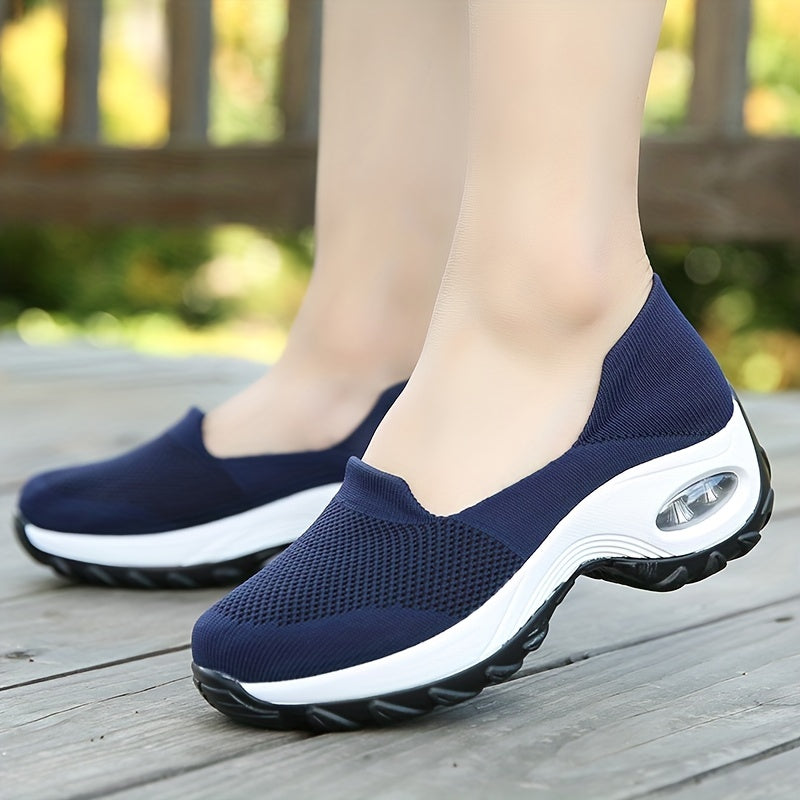Women's Mesh Chunky Sneakers Slip On Lightweight Nursing Shoes