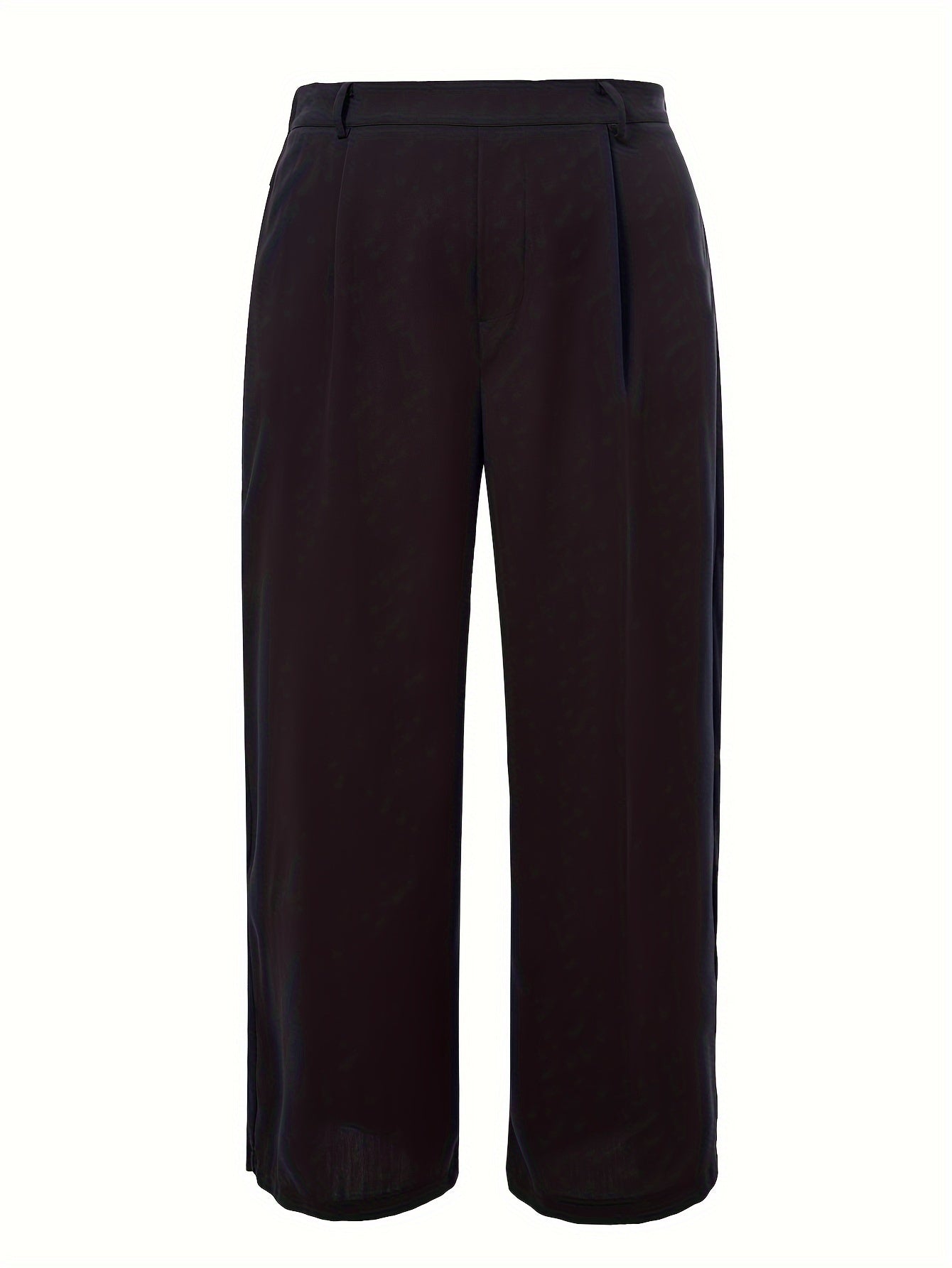 Women's Plus Solid Elastic High Rise Casual Pants