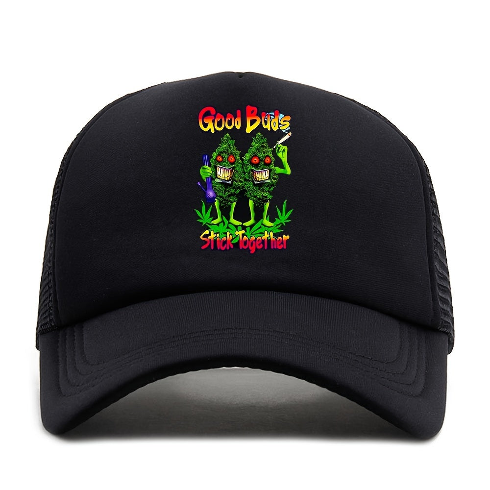 Unisex Sunshade Adjustable Baseball Cap with Embroidery