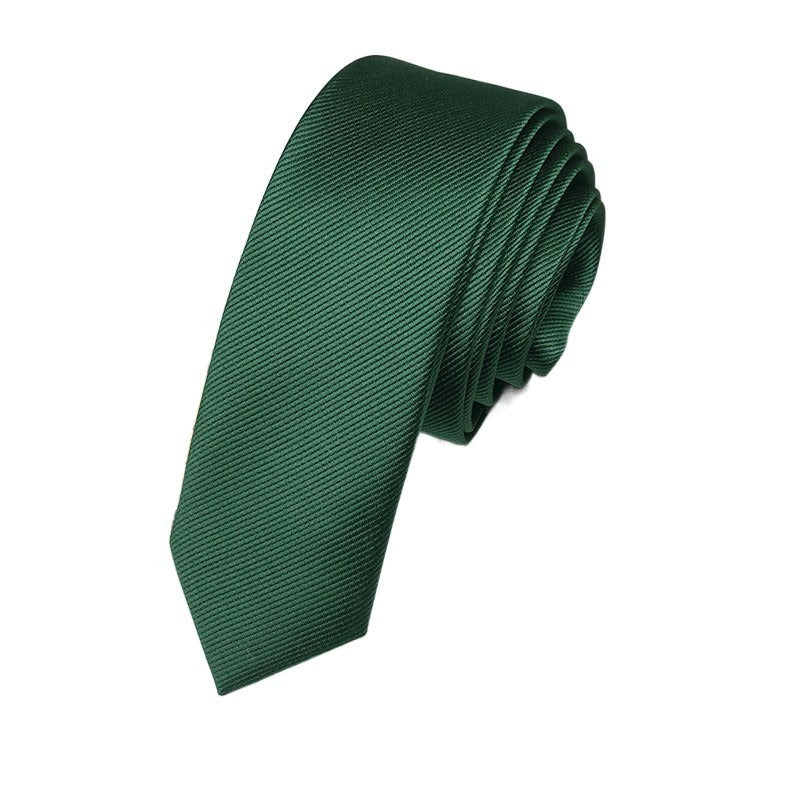 Men's Narrow Tie Fine Twill Suit Wedding Work Casual Tie