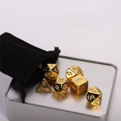 7pcs Metal Polyhedral Dice Set for Board Game