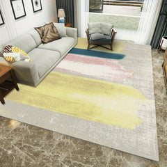 Modern Abstract Shaggy Rug Soft Comfy Non Slip Anti Fatigue Washable Home Decor