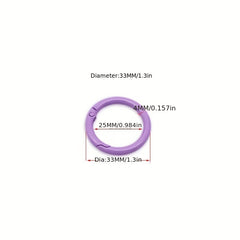 Y2K Candy Key Ring Open Jump Rings Metal Split Rings For Keychain