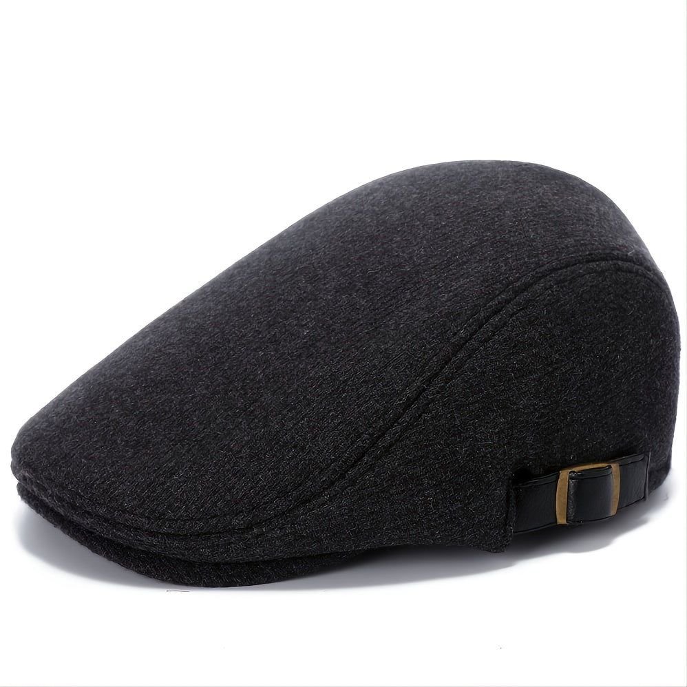 Adjustable Wool Beret for Stylish and Warm Fall/Winter
