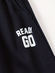 READY GO Letter Print Boys Casual Active Sweatpants Jogger Sports Pants