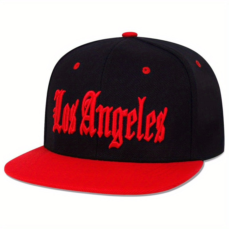 LOS ANGELES Embroidery Snapback Hat Gothic Block Unisex Baseball Cap