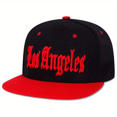 LOS ANGELES Embroidery Snapback Hat Gothic Block Unisex Baseball Cap