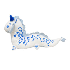 Chinese Loong Plush Doll & Porcelain Dragon Stuffed Animal