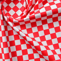 10pcs Checkerboard Style Fabric Colorful Mosaic Plaid Cotton Printed Fabric