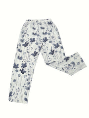 Floral Print Pants Casual Random Women's Clothing