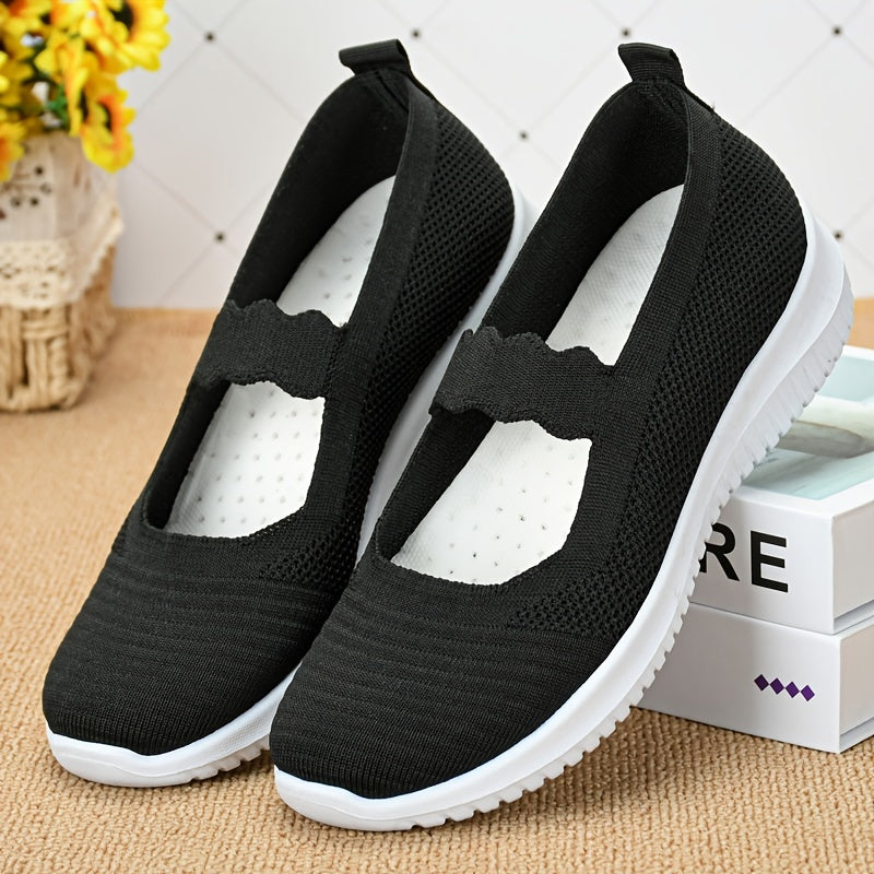 Women's Mesh Slip On Sneakers Low Non-slip Shoes
