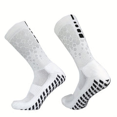 Unisex Breathable Football Socks Silicone Bottom Non-slip Soccer Socks