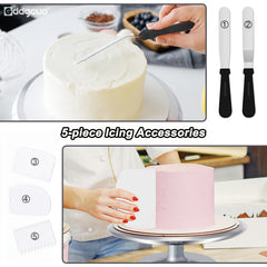 12 Inch Aluminum Revolving Cake Decorating Stand