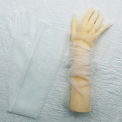 Sheer Mesh Gloves for Weddings & Events - Sexy Bridal Accessory