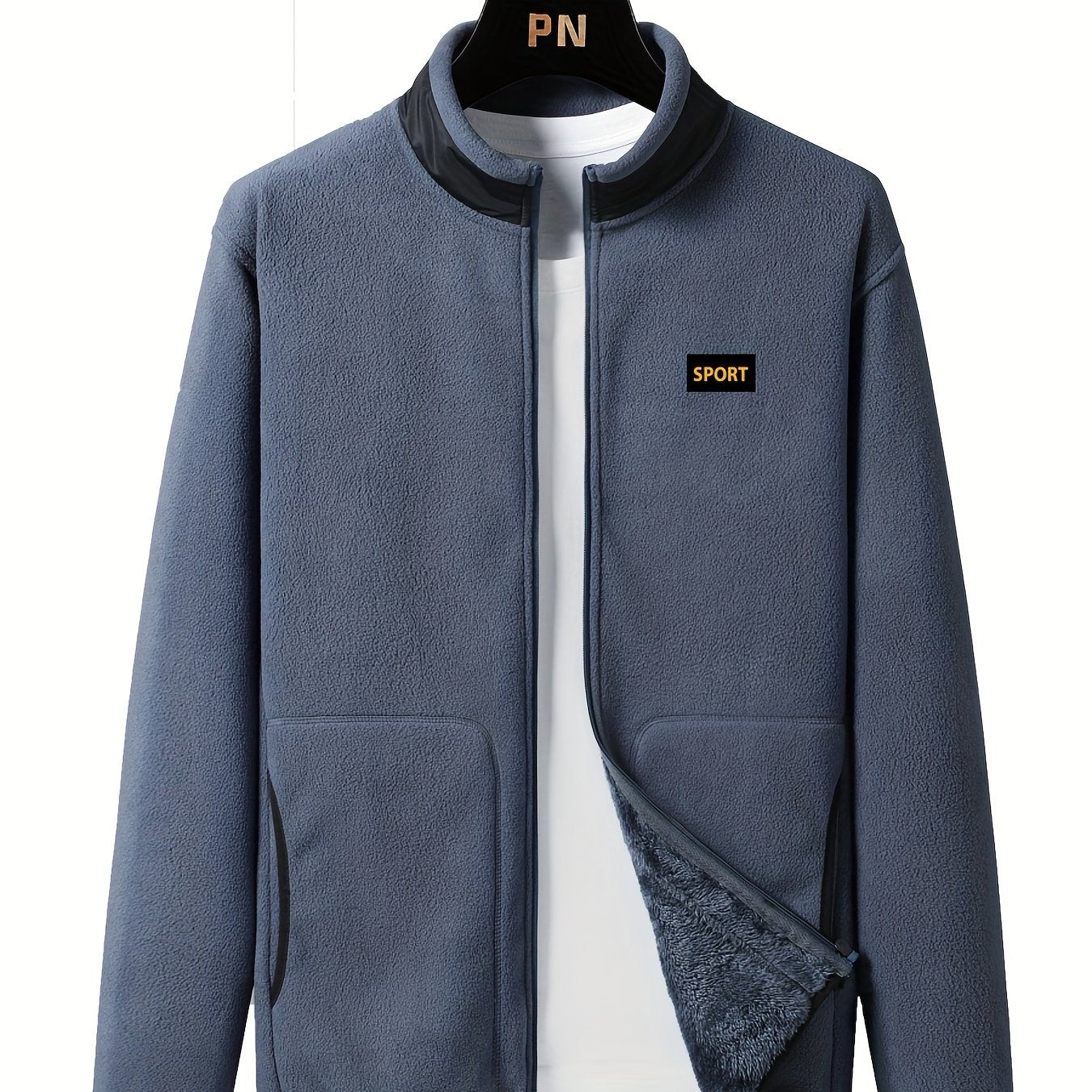 Cozy Plush Fleece Jacket Men's Winter Coat