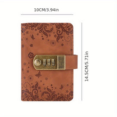 A7 Retro Notebook with Lock Pocket Notepad