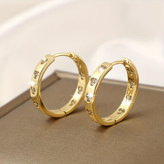 Geometric Zircon Earrings for Party Jewelry
