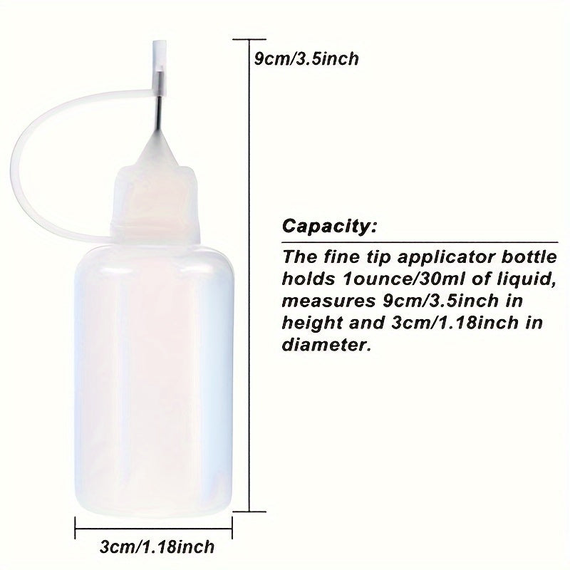 10pcs 30ml Precision Tip Squeeze Glue Bottles for Craft