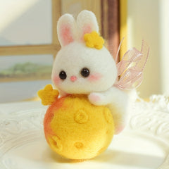 1pc Rabbit Wool Felt DIY Material Package Creative Gift Doll Decoration Pendant