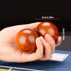 Wooden Finger Strength Training Grip Ball - 2pcs