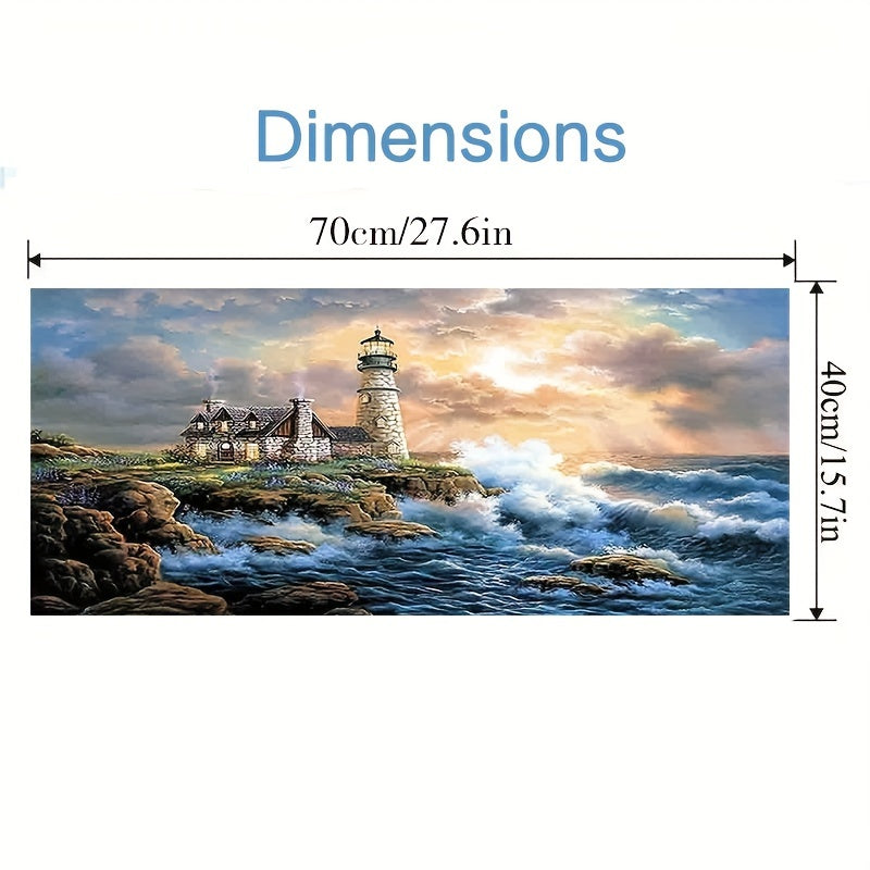 Large Lighthouse Paint By Numbers Kit 88x70 - DIY Canvas Painting