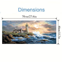 Large Lighthouse Paint By Numbers Kit 88x70 - DIY Canvas Painting
