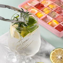 24 Grid Silicone Ice Tray with Cover for Large Ice Batches