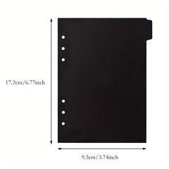 A6 Cardboard Index Page Classification Separator Loose Leaf Journal Paper