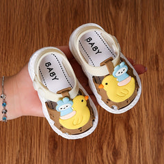 JIAGEYA Cartoon Sandals For Baby Girls Lightweight Anti Slip Sandals