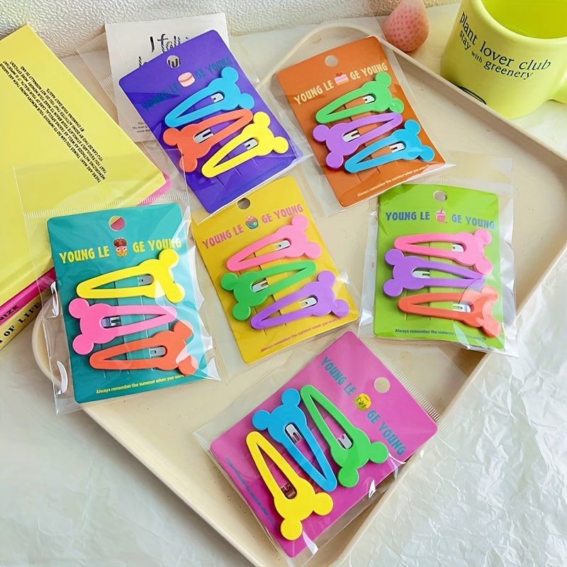 3pcs Cartoon Candy Hair Clips for Girls