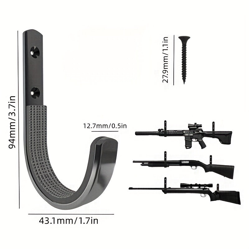 2pcs Wall Mount Hanger Heavy Duty Storage Rack Vertical Hanger Display Holder