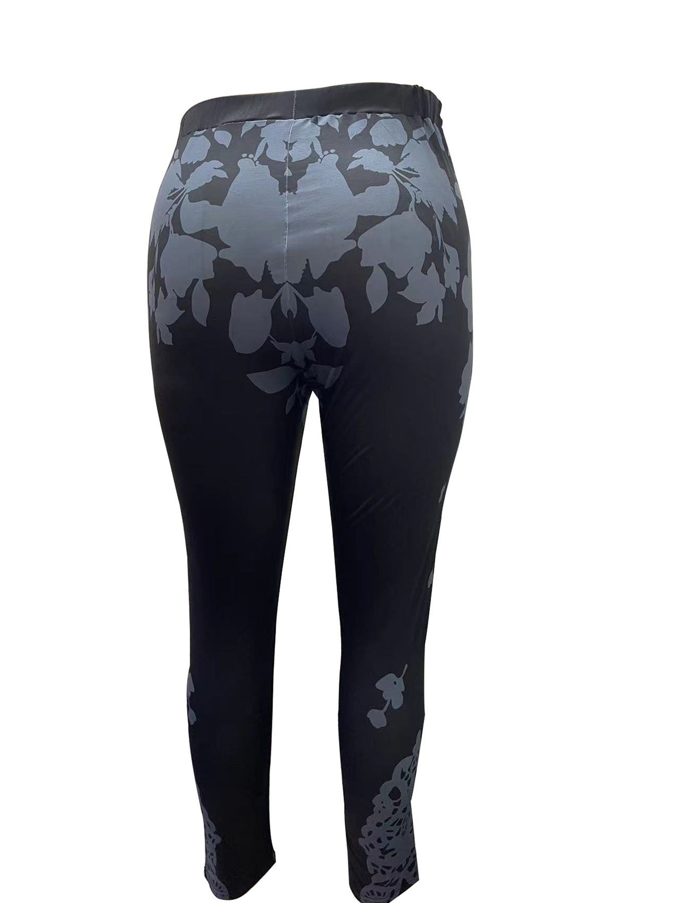 Floral Print High Rise Plus Leggings