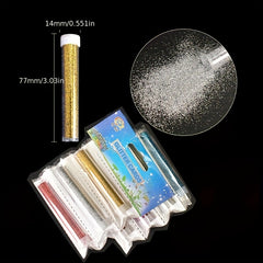 12 Colors Glitter Sequins Christmas Holiday Decoration Set