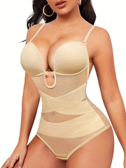 Mesh Shaping Bodysuit Tummy Control Slimming Body Shaper Women's Underwear