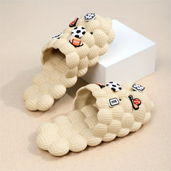 Men's Golf Ball Massage Slides Spa Slippers