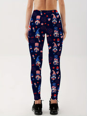Christmas Tree Snowman Printed Yoga Pants for Women