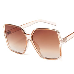 Oversized Square Womens Gradient Sunglasses UV400