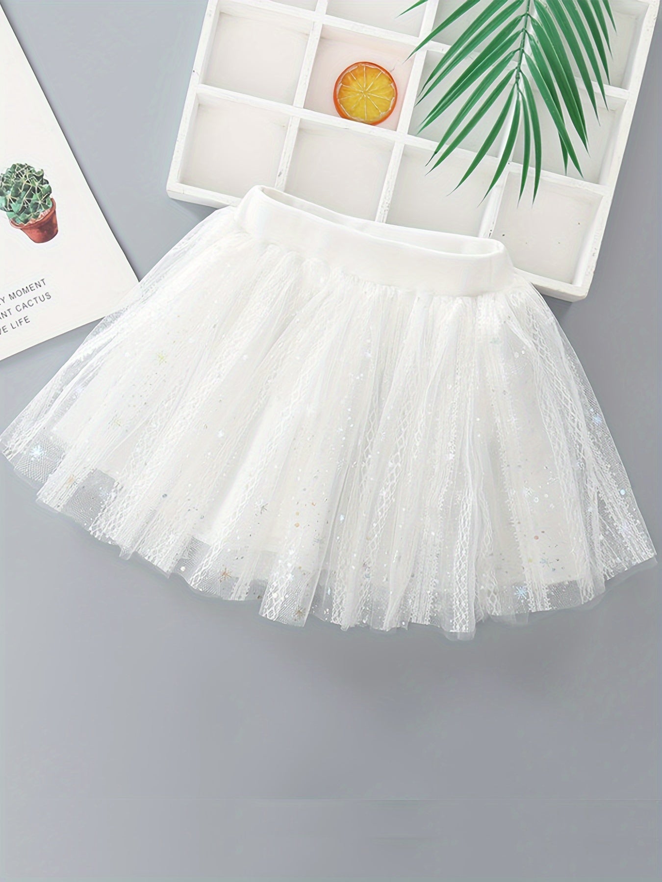 Toddler Girls Sequin Tutu Skirt for Dance Ballet Party