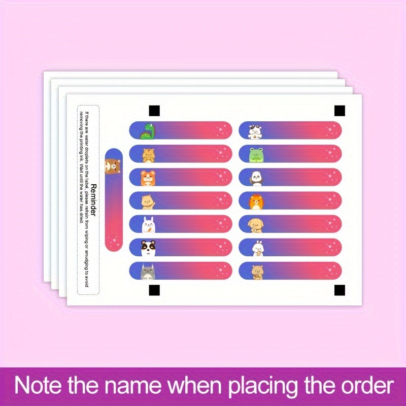 Personalized Gamer Tag Name Labels for School Supply Organization