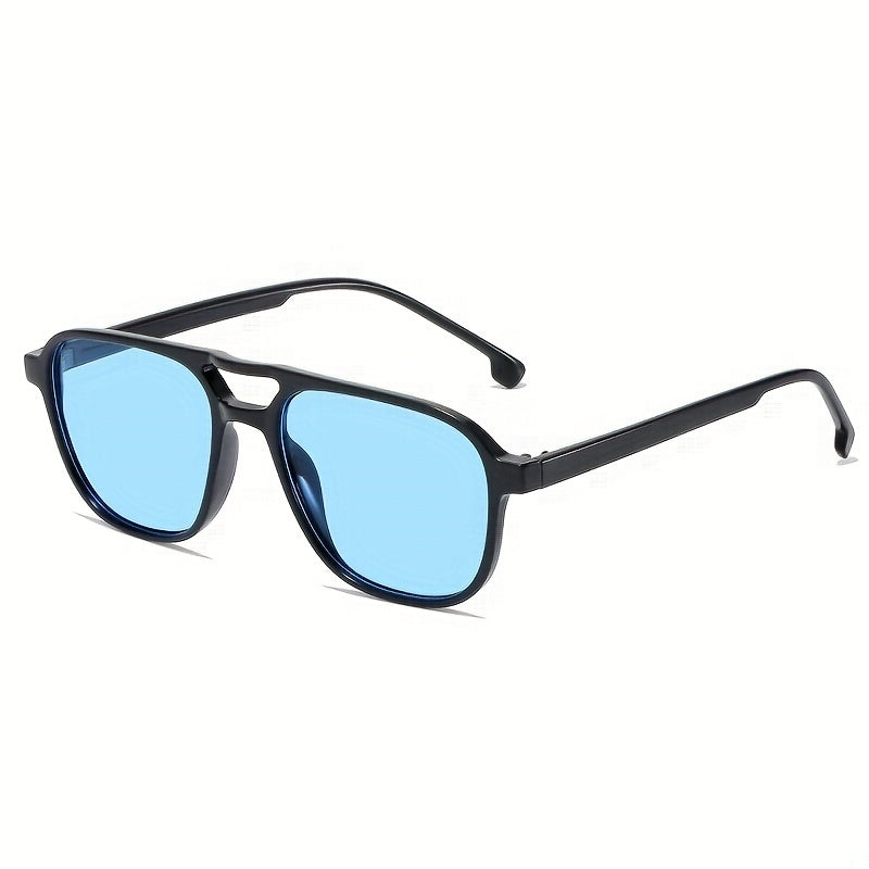 Men's Square Frame Polarized Sunglasses UV 400 Protection
