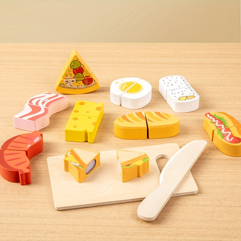 Kids Mini Kitchen Playset with Cuttable Fruits & Vegetables