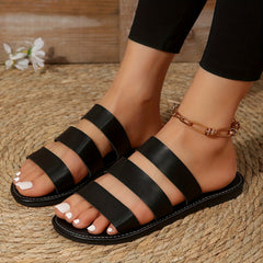 Women's Waterproof Open Toe Sandals Flat Comfortable Beach Sandals