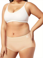 Women's Plus Size Elastic Waistband Comfort Panty