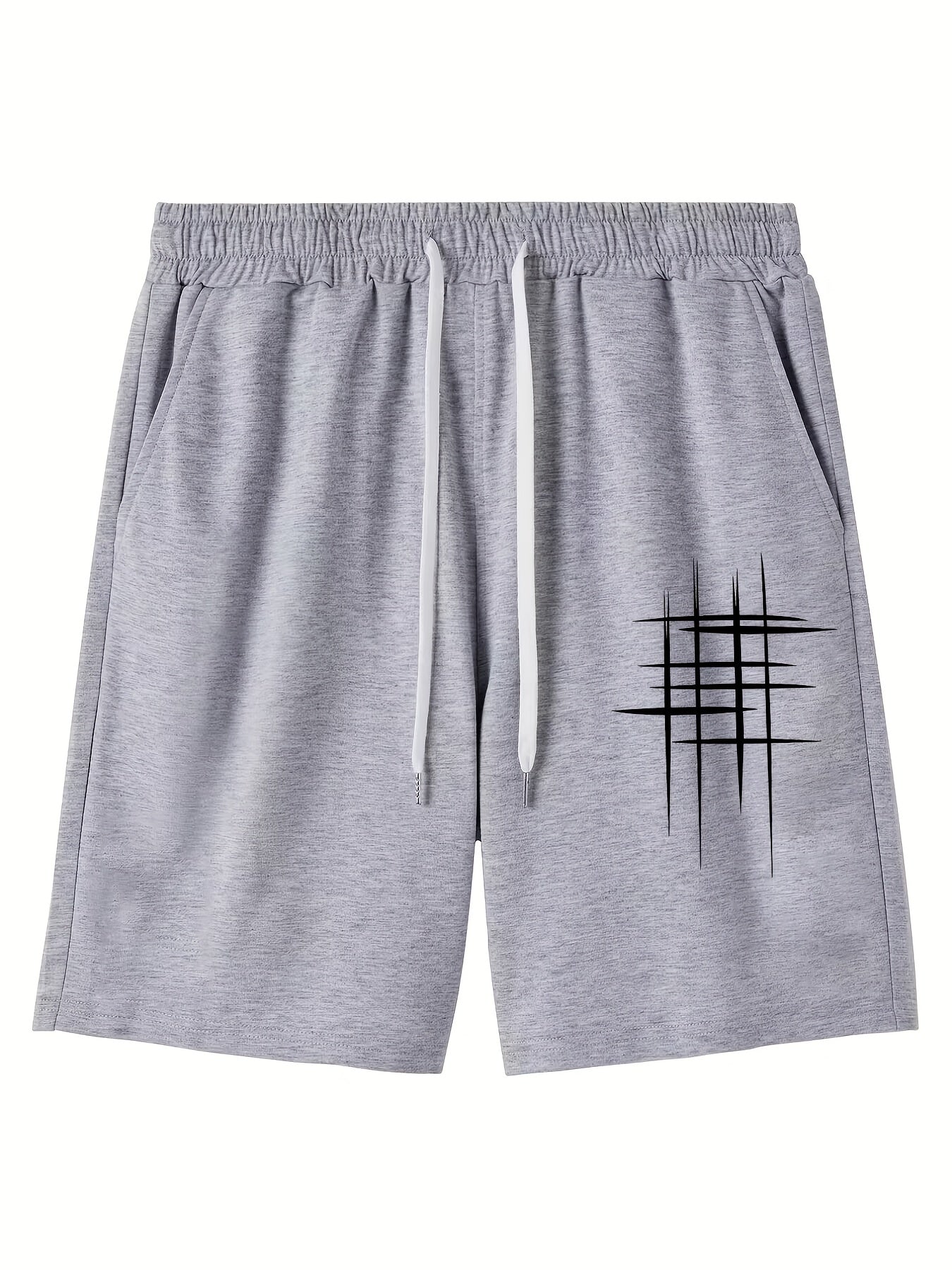 Men's Glitter Drawstring Shorts for Summer