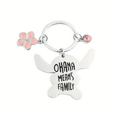 Cartoon Couple Alloy Keychain For Men Birthday Gift