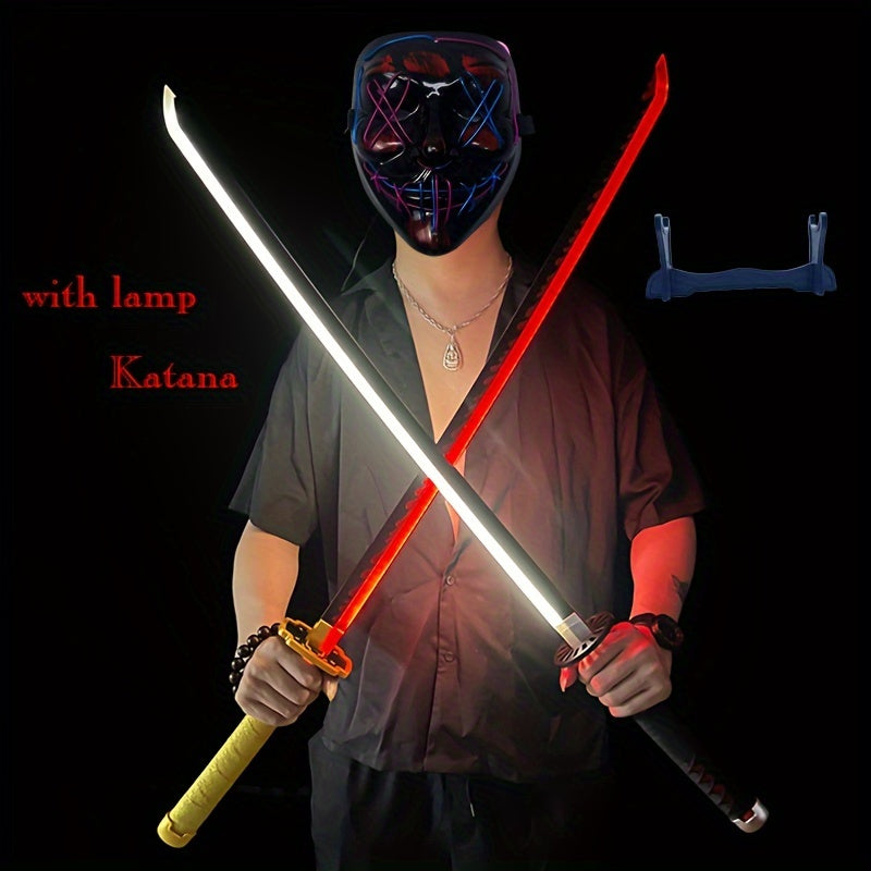 Lighted Katana Sword Wooden Anime Sword Samurai Katana Sword
