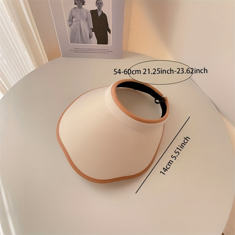 PVC Petal Brim Visor Hat Sunscreen Beach Hat UV Protection Sun Hats Women
