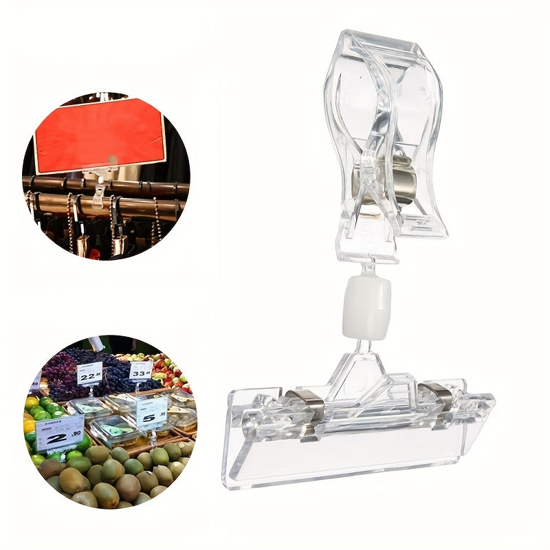Plastic Shelf Clamp Tag Advertising Clips