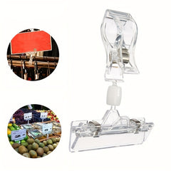 Plastic Shelf Clamp Tag Advertising Clips