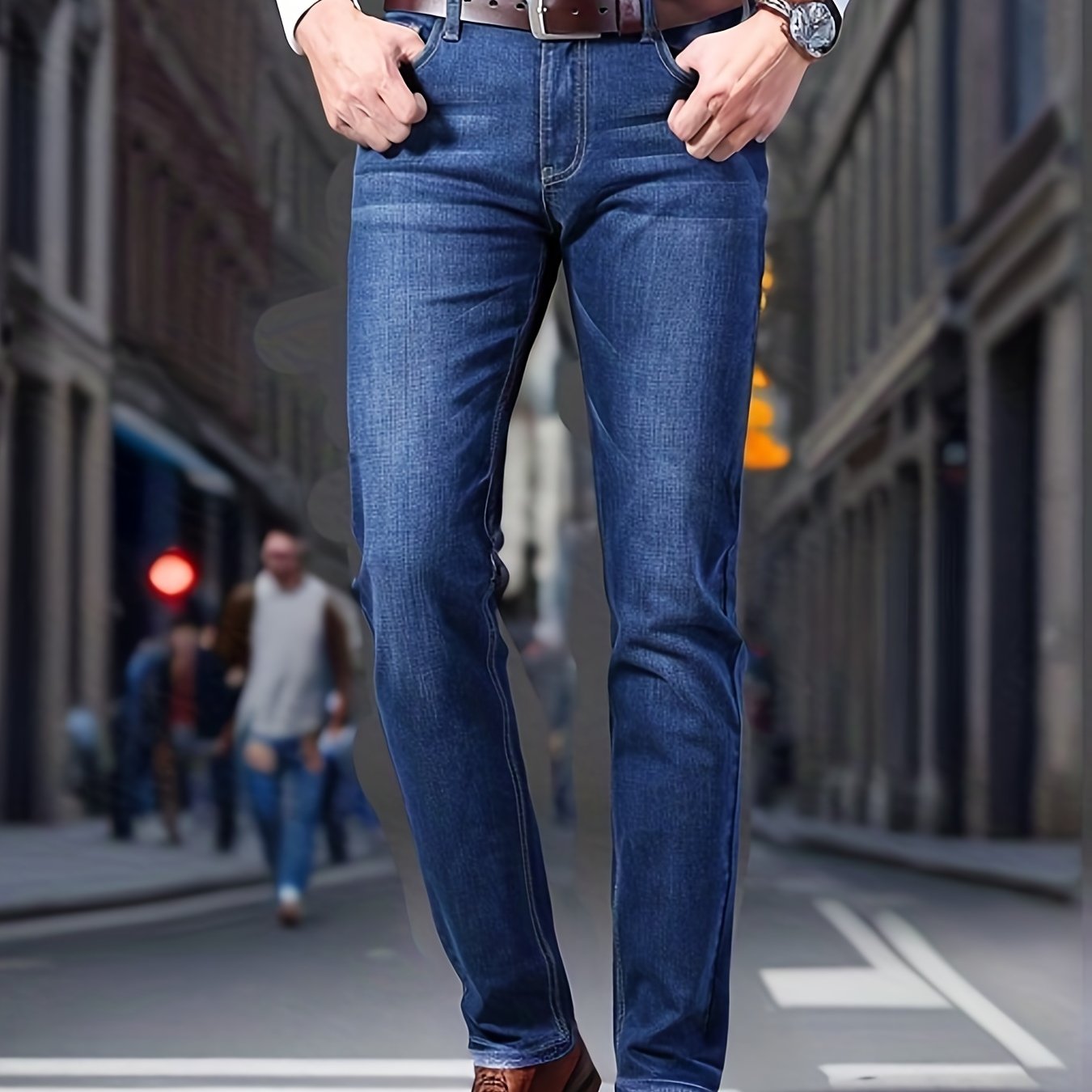 Men's Slim Fit Straight Leg Jeans